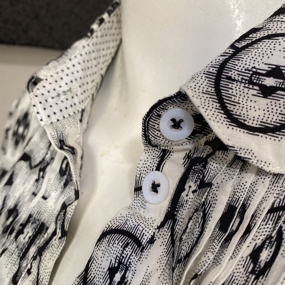 Anthropologie Maeve Anni Popover Bicycle Blouse Sz 2 - Picture 7 of 13